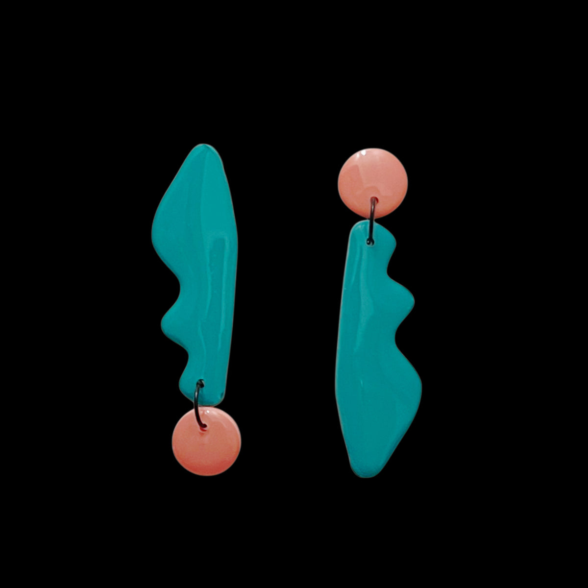 Zero gravity ( Teal and peach pink)