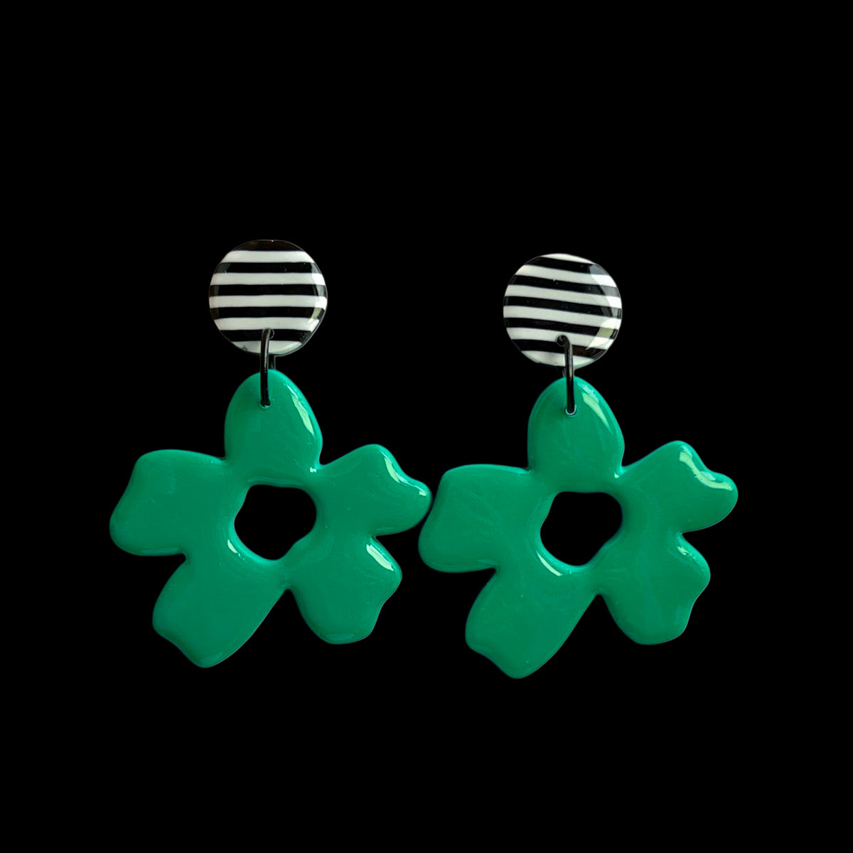 Warm Flower ( Green with stripes)