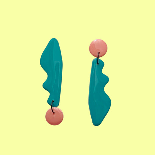 Zero gravity ( Teal  and peach pink)