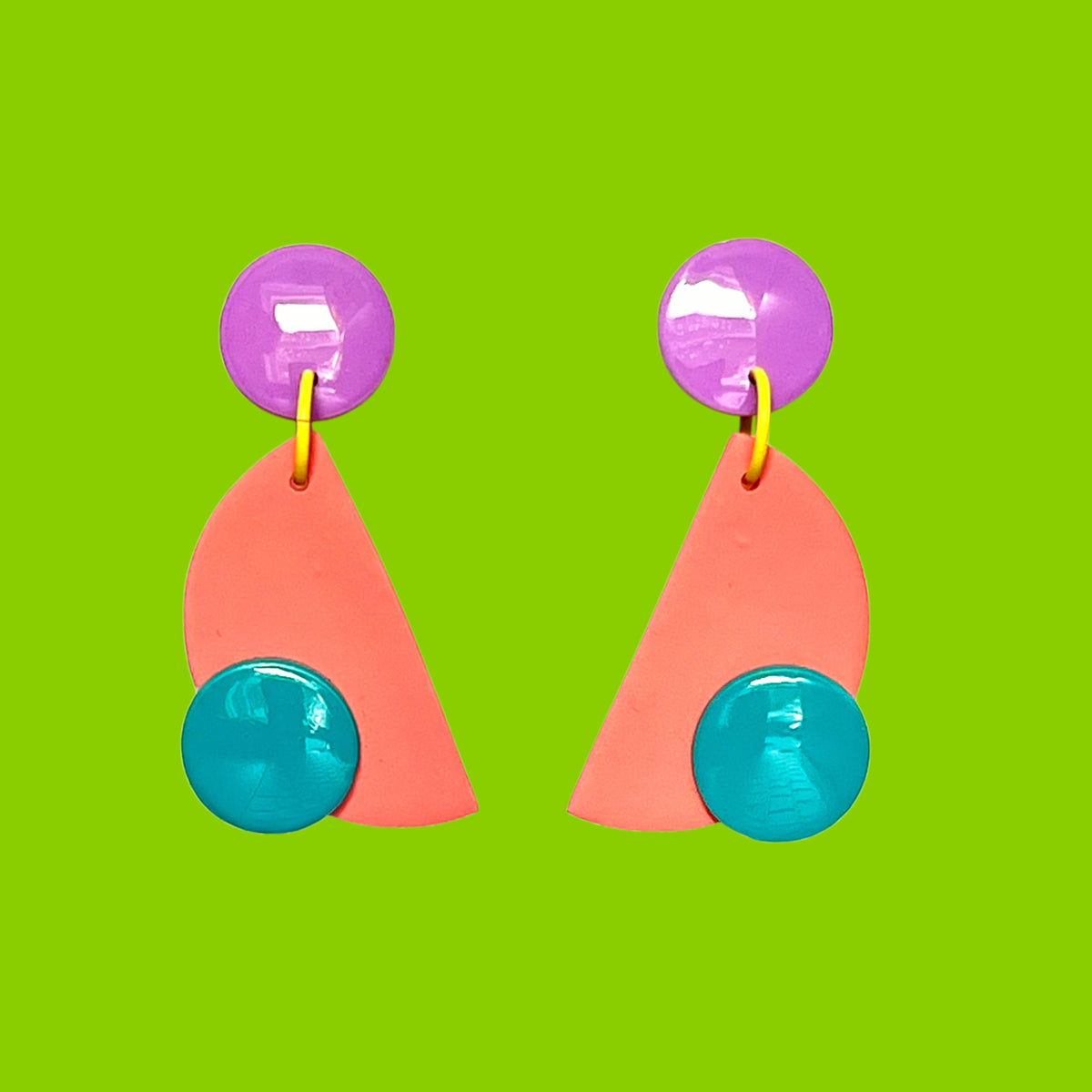 Unique earrings-half moon